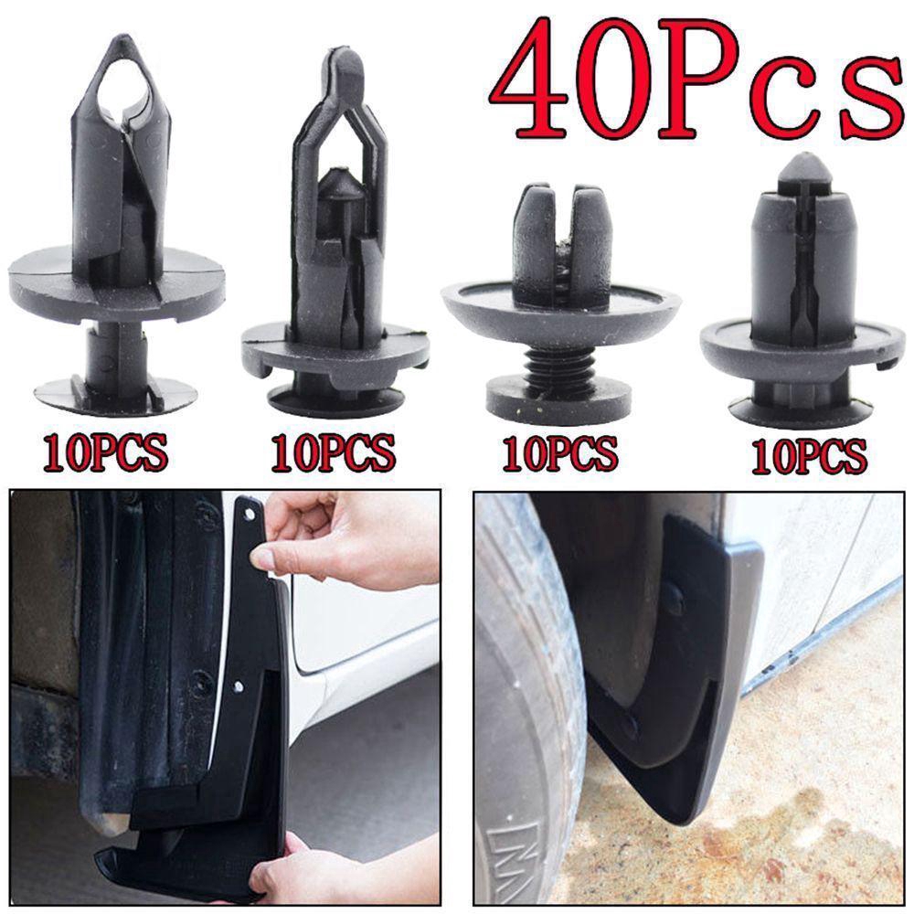 40Pcs Car Push Retainer Pin Body Bumper Rivet Trim Moulding Clip