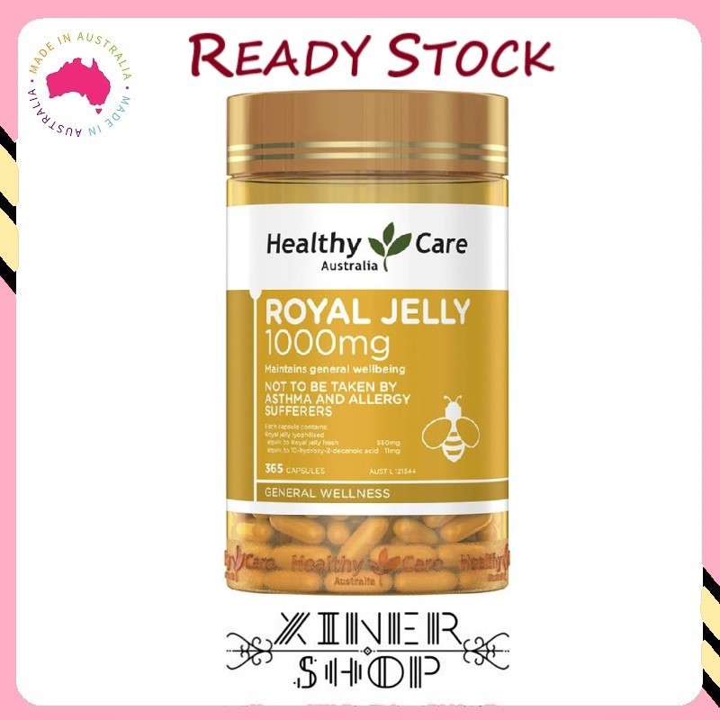 Ready Stock EXP Date 04 2026 Healthy Care Royal Jelly 1000mg 365