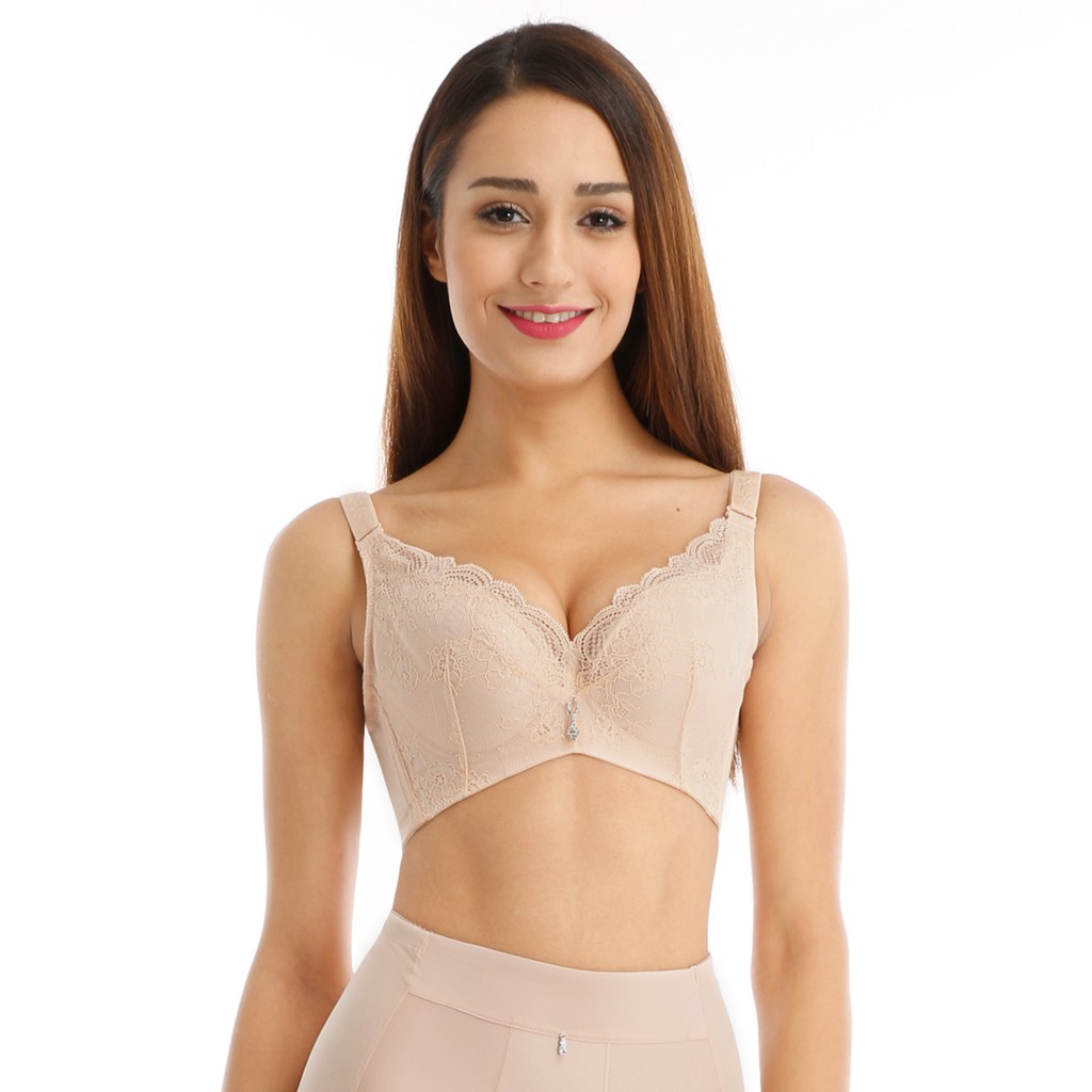 XIXILI CHARMAINE SOFT WIRED DEMI BRA NUDE Shopee Malaysia