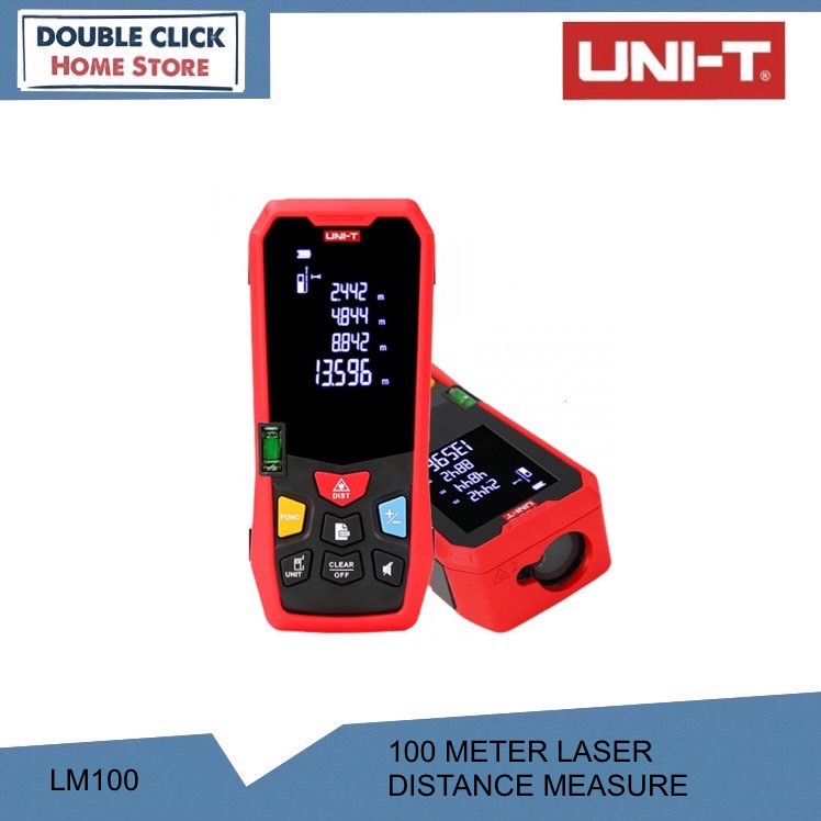 UNI T LM100 Laser Distance Measure 100 Meter Shopee Malaysia