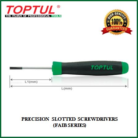 Toptul Precision Slotted Screwdrivers Faib Series Shopee Malaysia