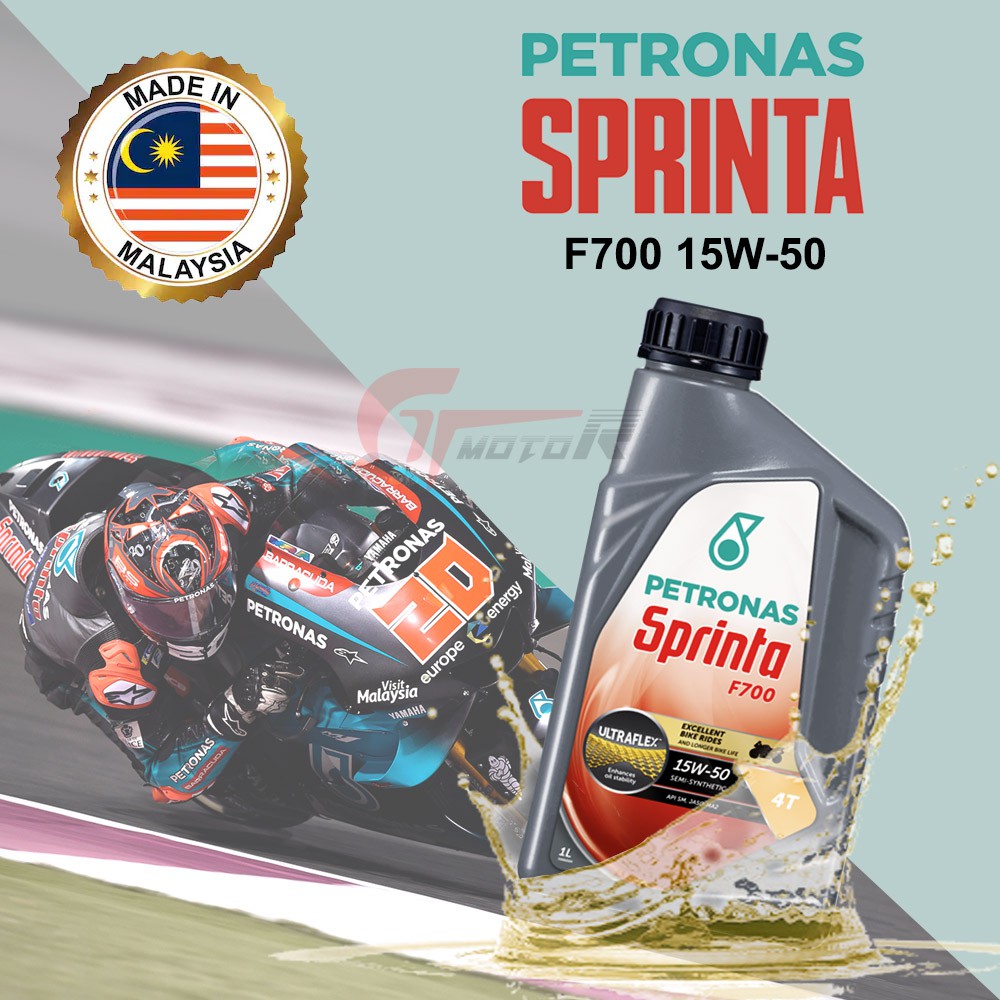 GTmotor 100 Local Original Petronas Sprinta F700 15W 50 Semi Synthetic