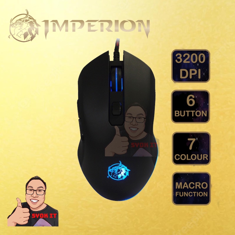 Imperion S Dpi Buttons Colours Rgb Usb Gaming Mouse