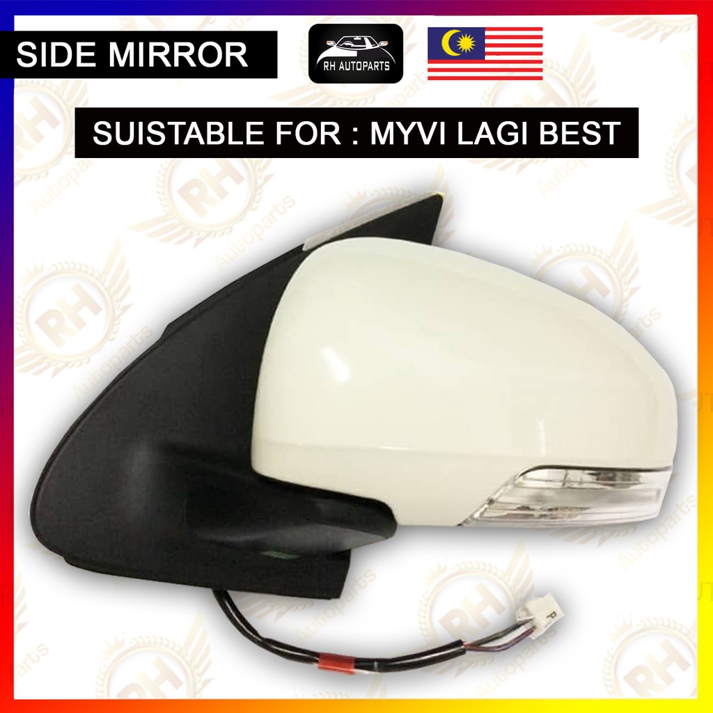 Perodua Myvi Lagi Best Side Mirror Cermin Sisi Wayar Wire With Braket