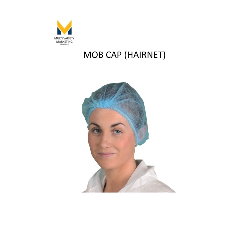 Mvm Hairnet Disposable Non Woven Double Elastic Normal Size