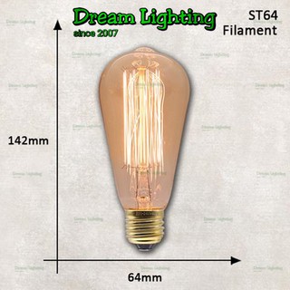 Dream Lighting Edison Bulb St G G G C W Filament W Led