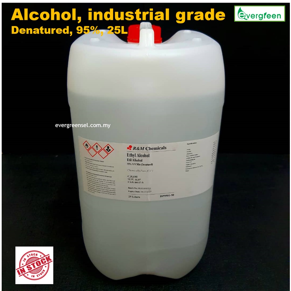 Ready Stock Denatured Ethyl Alcohol Technical Grade L