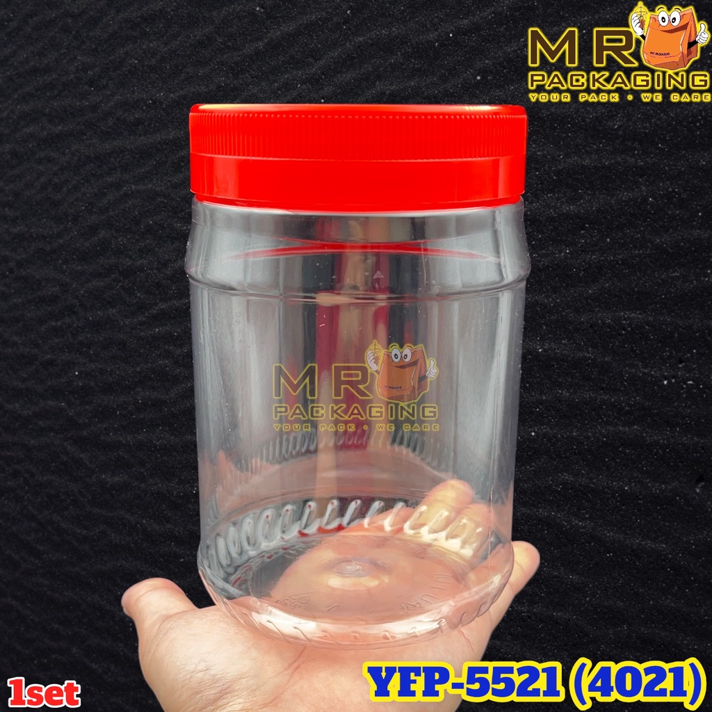 Balang Kuih Raya Ml Pet Container Set Yfp Bekas Cookie