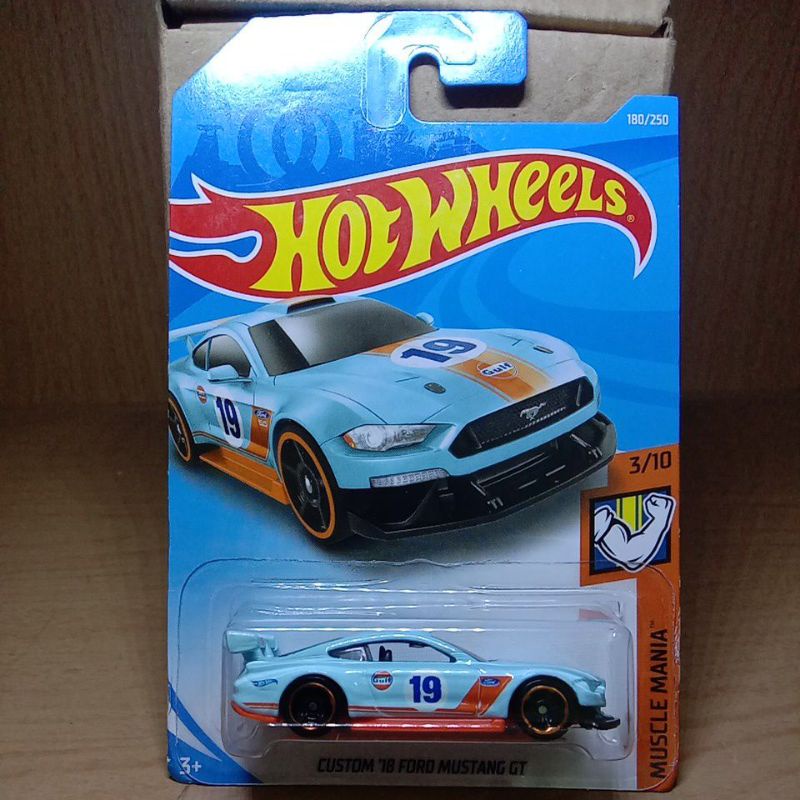 Hot Wheels Custom Ford Mustang Gt Gulf Shopee Malaysia