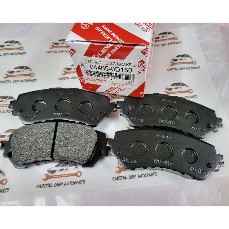 Original Toyota Vios Ncp J E Spec Front Disc Brake Pad