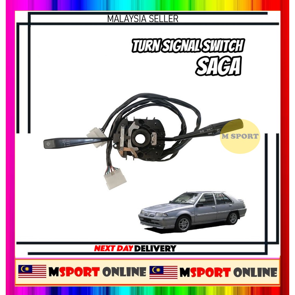 Turn Signal Switch With Wiper Proton Iswara Saga Shopee Malaysia