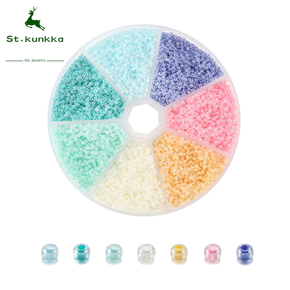 St Kunkka Ready Stock Pcs Box Mm Colorful Glass Seed Bead Spacer