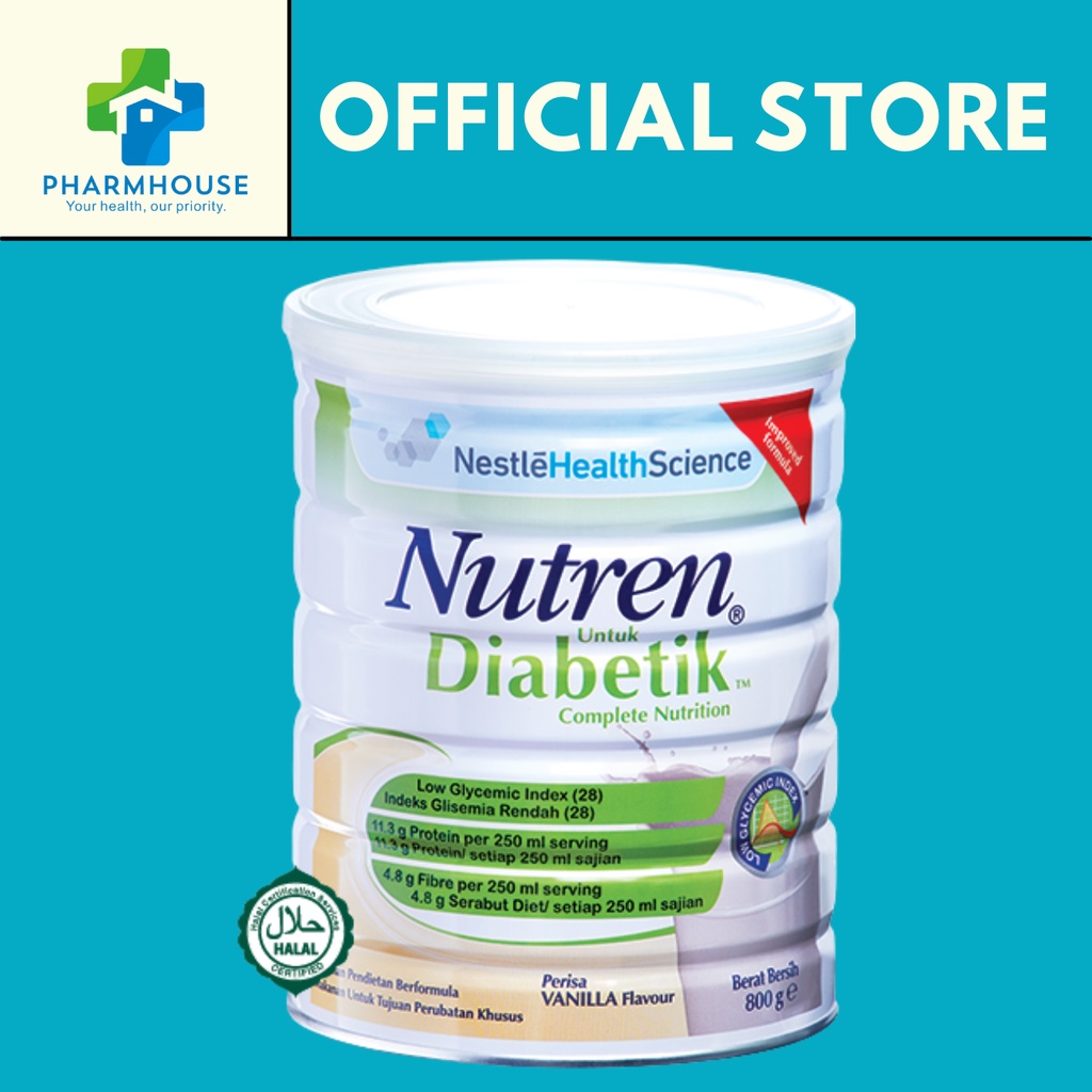 Nutren Diabetik Complete Nutrition Vanilla Flavor G G Exp