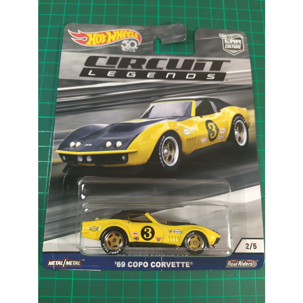 Hot Wheels Copo Corvette Circuit Legends Car Culture Card Not