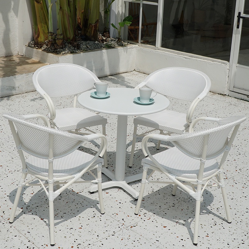 KIMDELIN Outdoor Furniture Garden High Grade Set 4 Chairs 1 Table For