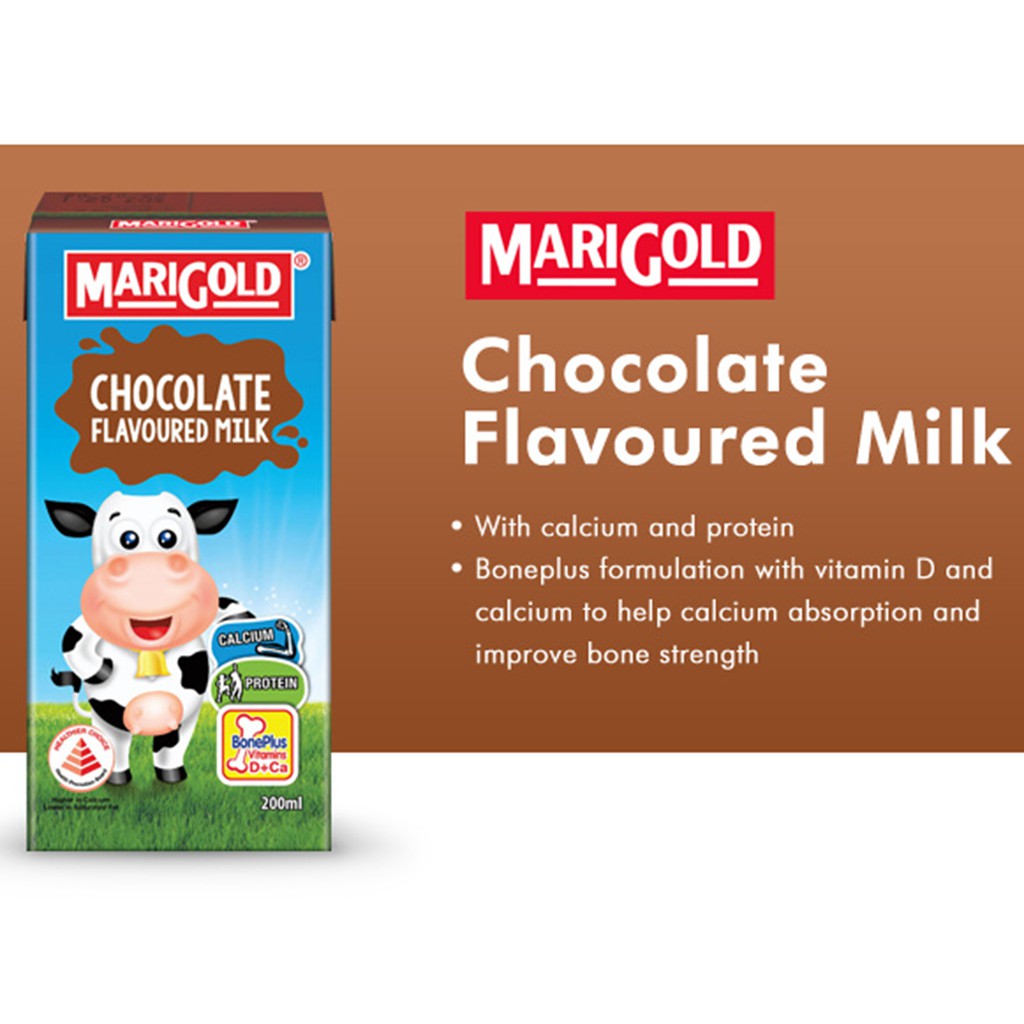 Marigold Uht Milk Ml Full Cream Chocolate Low Fat Strawberry Ml