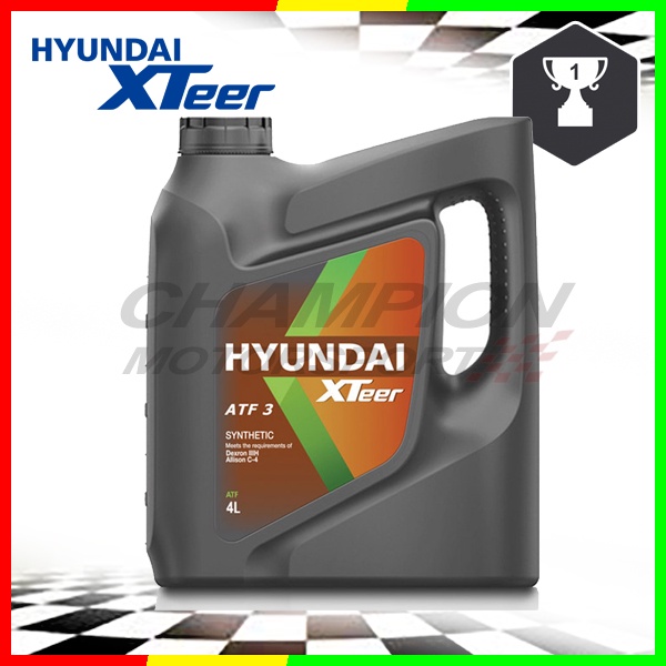 Hyundai XTeer ATF 3 Synthetic Auto Gear Oil 4L Shopee Malaysia