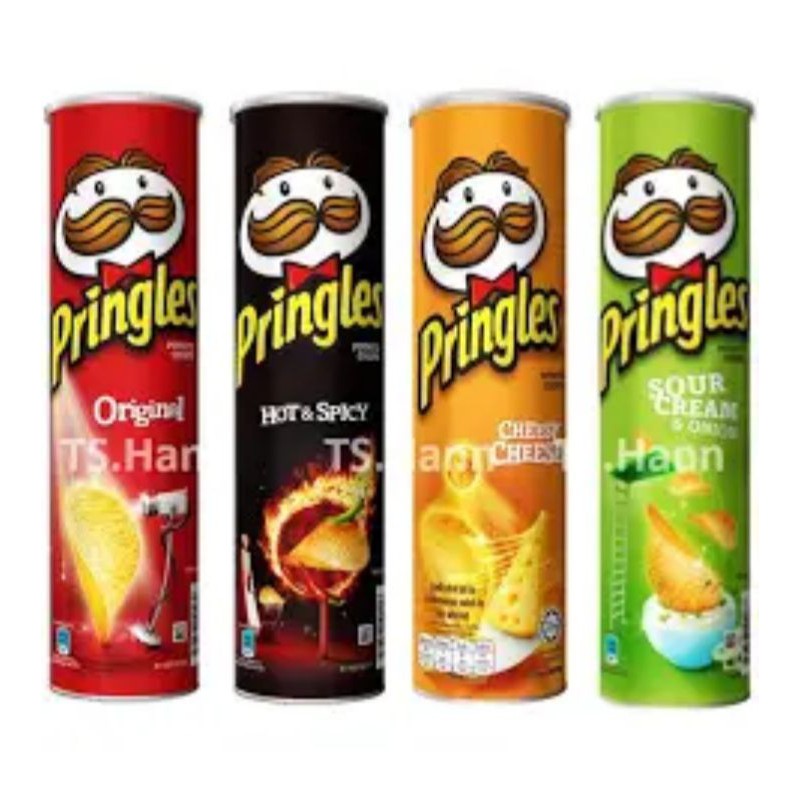 Pringles Potato Crisps Cheesy Cheese 107g Shopee Malaysia