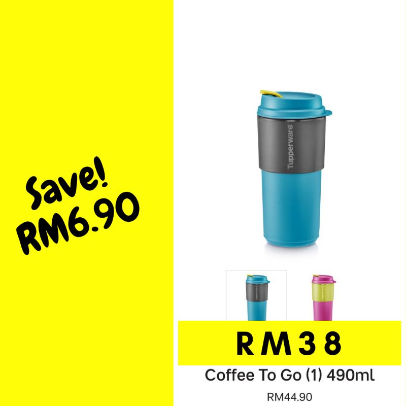 Tupperware Coffee To Go Ml Shopee Malaysia