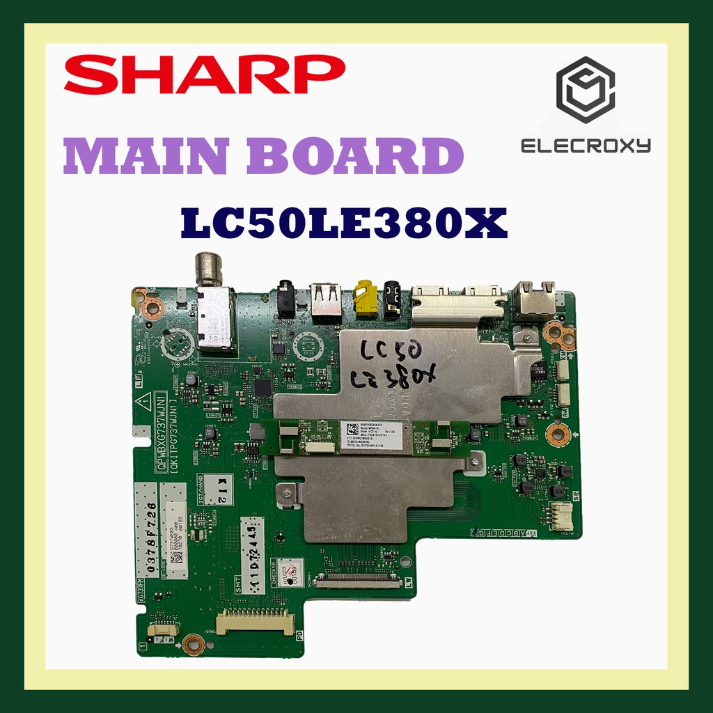 SHARP 100 ORIGINAL LC50LE380X MAIN BOARD POWER BOARD T CON BOARD