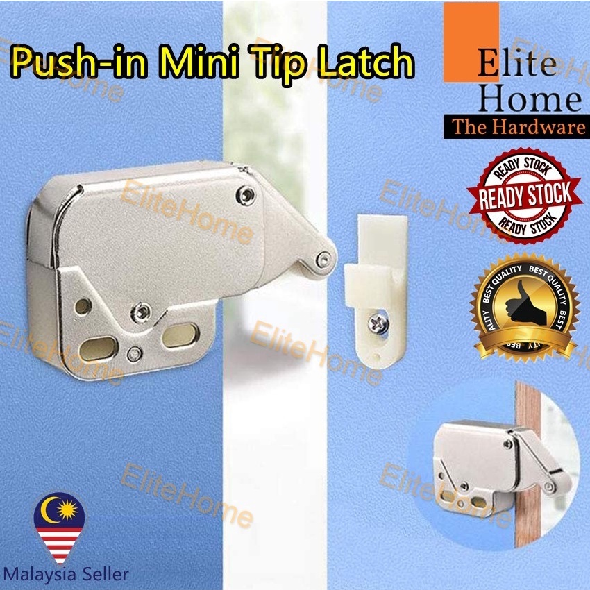 EliteHome 1 Pc 111 Push In Touch Lock Mini Tip Latch Cabinet Door