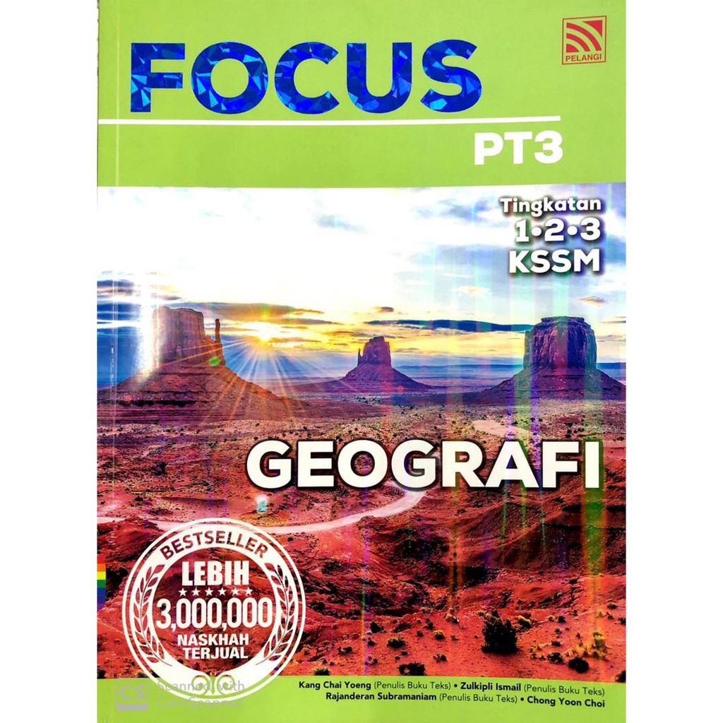 BUKU RUJUKAN FOCUS PT3 TINGKATAN 1 2 3 KSSM 2020 GEOGRAFI PELANGI