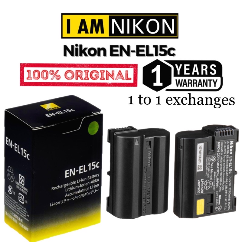 Nikon EN EL15C Battery Original For Nikon Z7 Z7II Z6 Z6II Z5 D850 D810