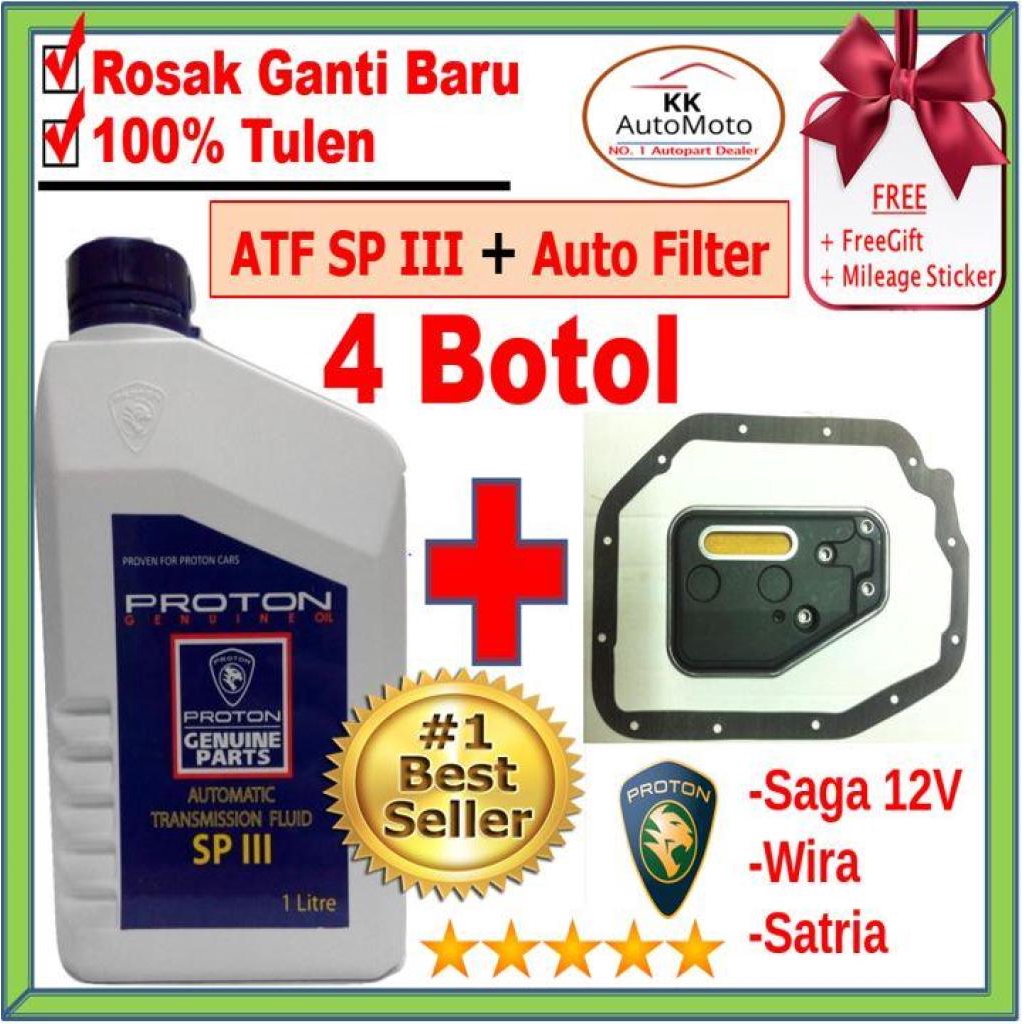 Botol X Saga V Wira Satria Iswara Proton Atf Automatic