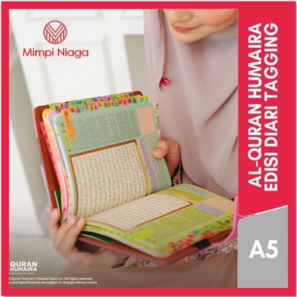 AL QURAN HUMAIRA EDISI DIARI MAGNET SAIZ A5 TAGGING TANPA TAG