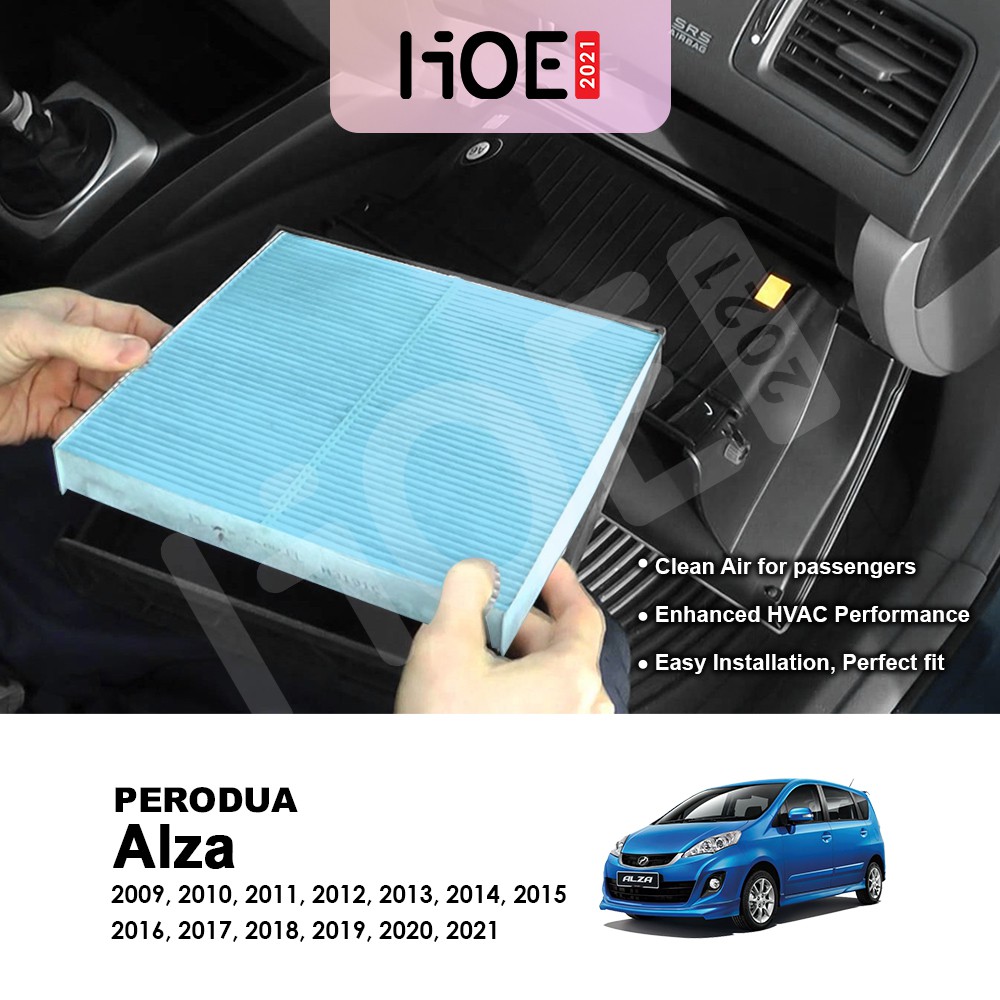 Perodua Alza 2009 2019 Cabin Filter Aircond Filter Replacement 2009