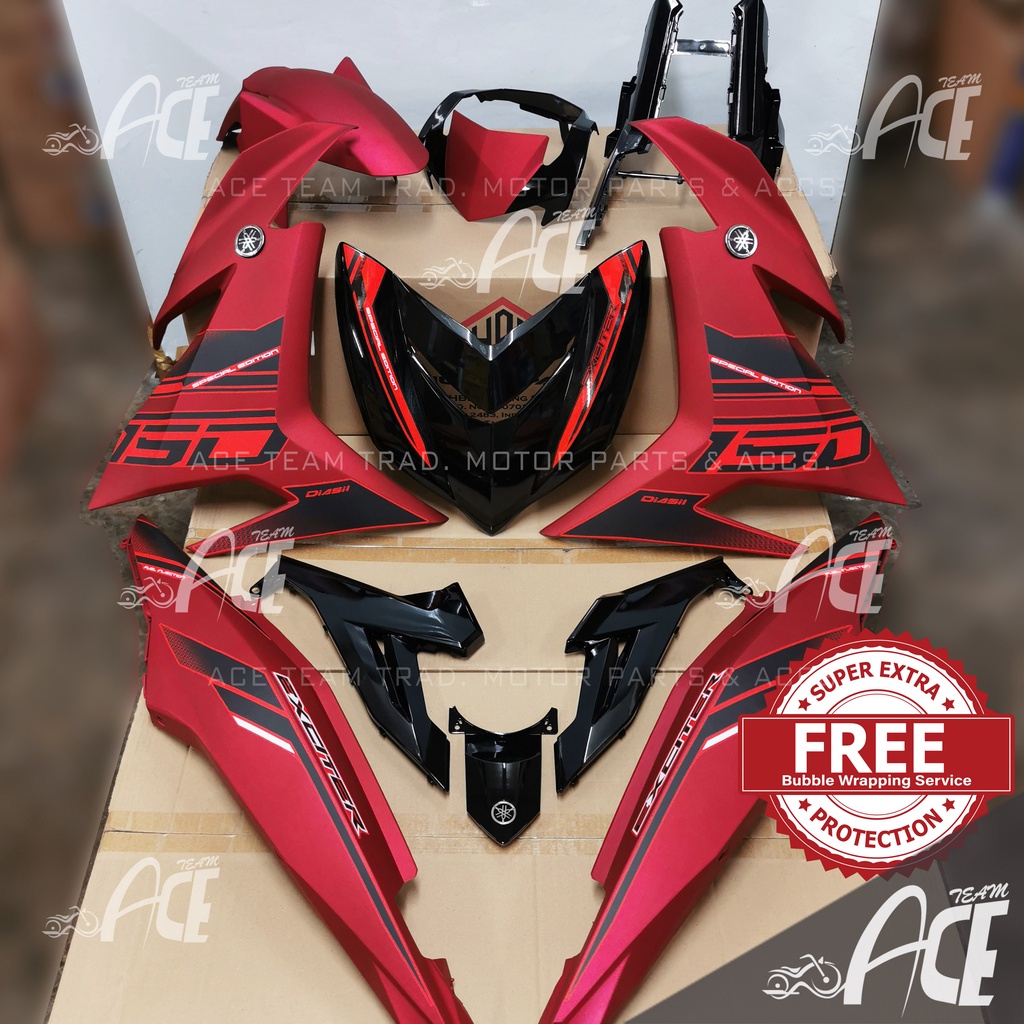 Coverset Y15 V1 V2 Exciter 2021 Matte Red Y15V1 Y15V2 Yamaha 2021