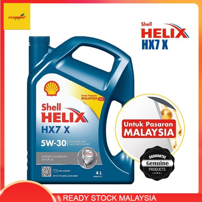 Pasaran Malaysia Original Shell Helix HX7 X 5W30 Semi Synthetic