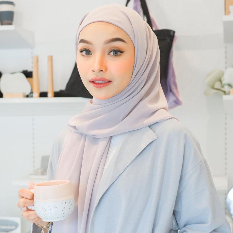 Instant Rectangular Hijab Plus Inner In Inner Instant Triangle In