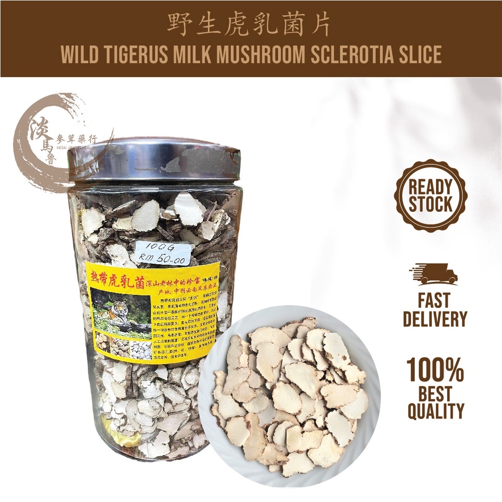 G Wild Tiger Milk Mushroom Sclerotia Slices