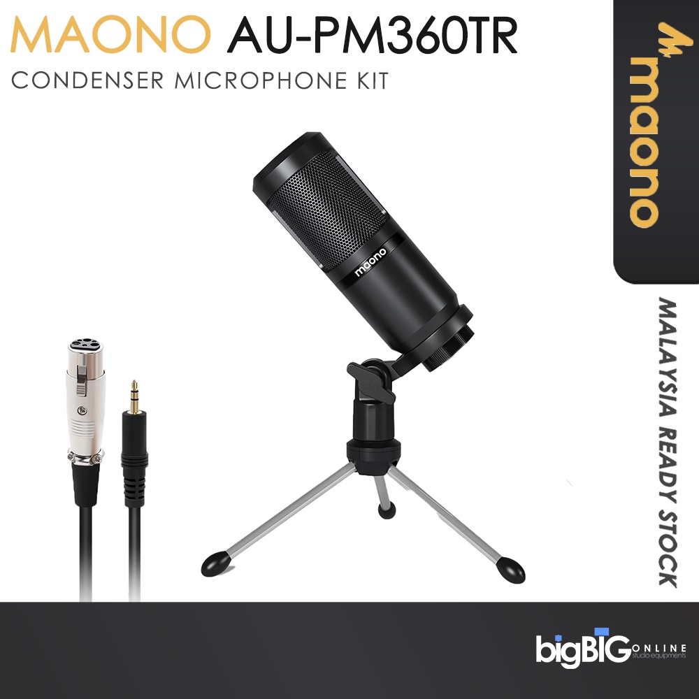 Maono Au Pm Tr Condenser Podcast Microphone Shopee Malaysia