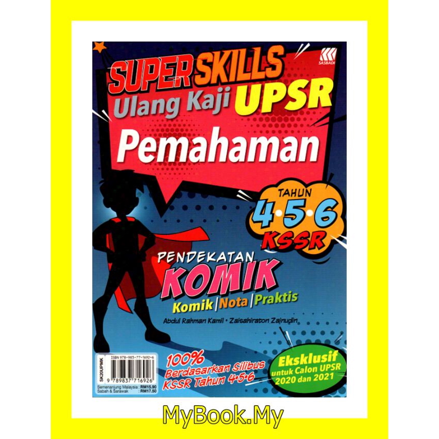 Myb Buku Rujukan Nota Ulang Kaji Pendekatan Komik Upsr Tahun