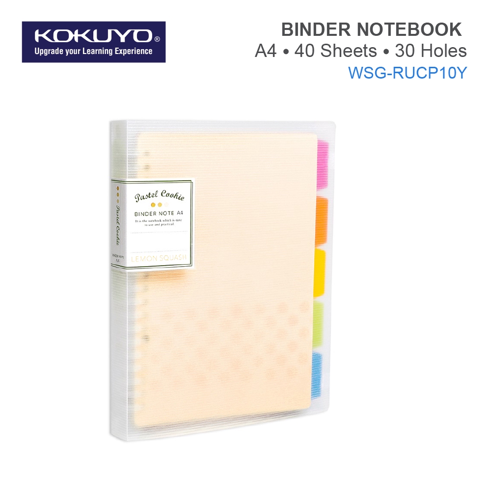 KOKUYO WSG RUCP10 Pastel Cookies Binder Notebook A4 Refillable