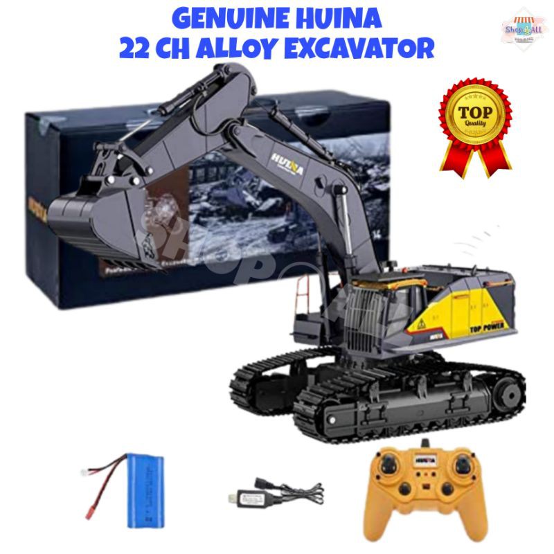 Ready Stock Genuine Professional Huina Rc Excavator Ch Alloy