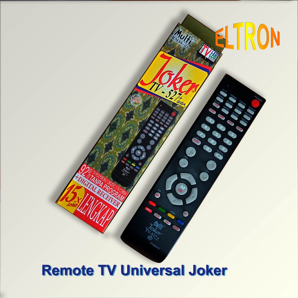 Tv Remote Tube LCD LED MULTI UNIVERSAL MULTI JOKER Shopee Malaysia