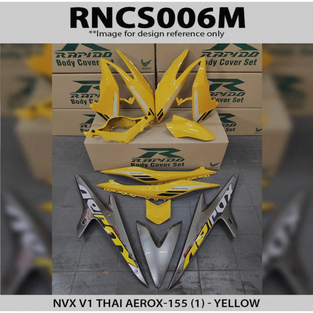 Nvx Rapido Cover Set Siap Sticker Tanam Nvx V Thai Aerox