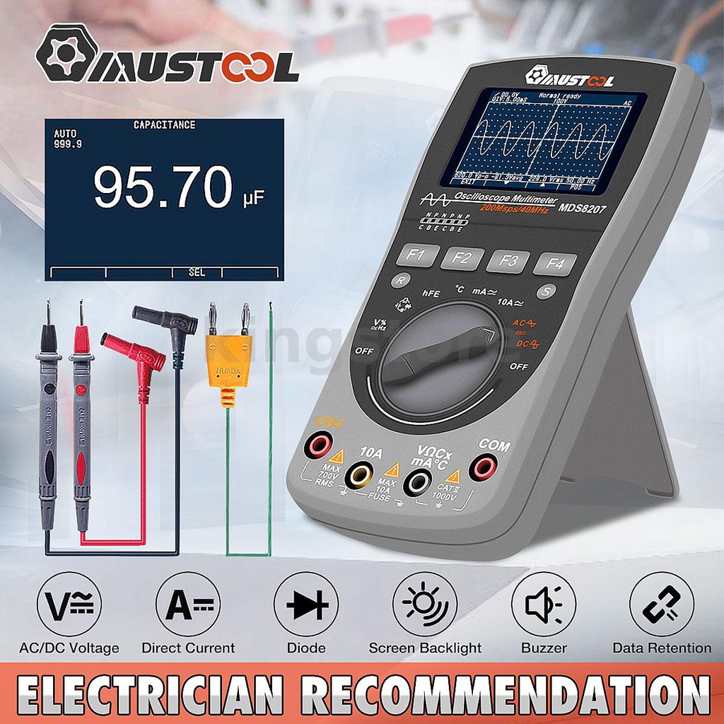 Mustool Mds Intelligent In Digital Mhz Msps S Oscilloscope