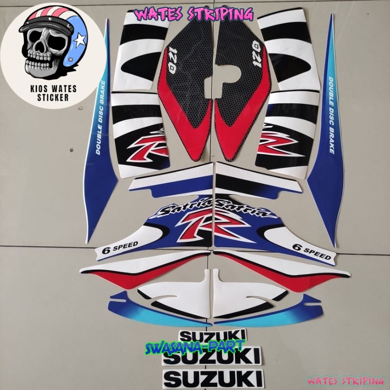 Striping Sticker Lis Les Pole Suzuki Satria Lumba 120r Box 2 Stroke