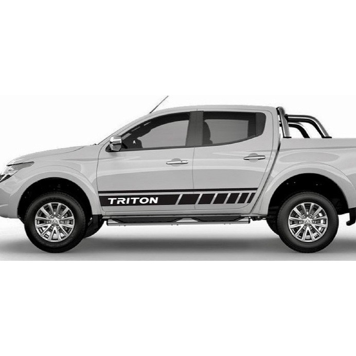 Ready Stock S449 Mitsubishi Triton Car Body Side Stripe Vinyl Decal