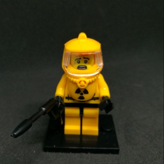 Lego Compatible Minifigure Hazmat Suit Radioactive Guy Shopee Malaysia