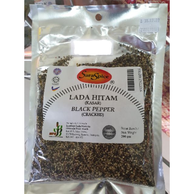 Grams Saraspice Lada Hitam Kasar Black Pepper Cracked