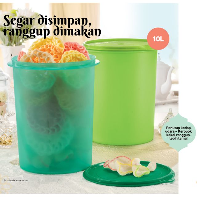 Tupperware Tall Canister L Shopee Malaysia