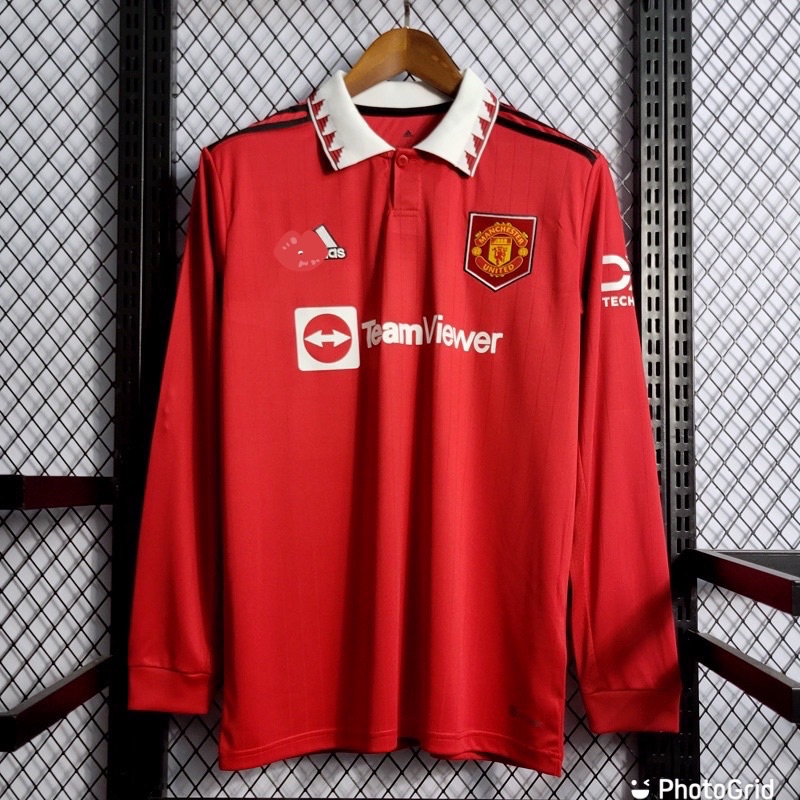 Manchester United Home Long Sleeve 22 23 Ready Stock Shopee Malaysia