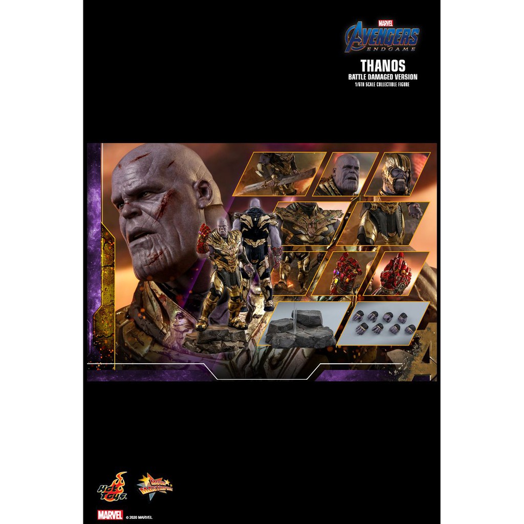 Hot Toys Mms Avengers Endgame Thanos Battle Damaged Version Th