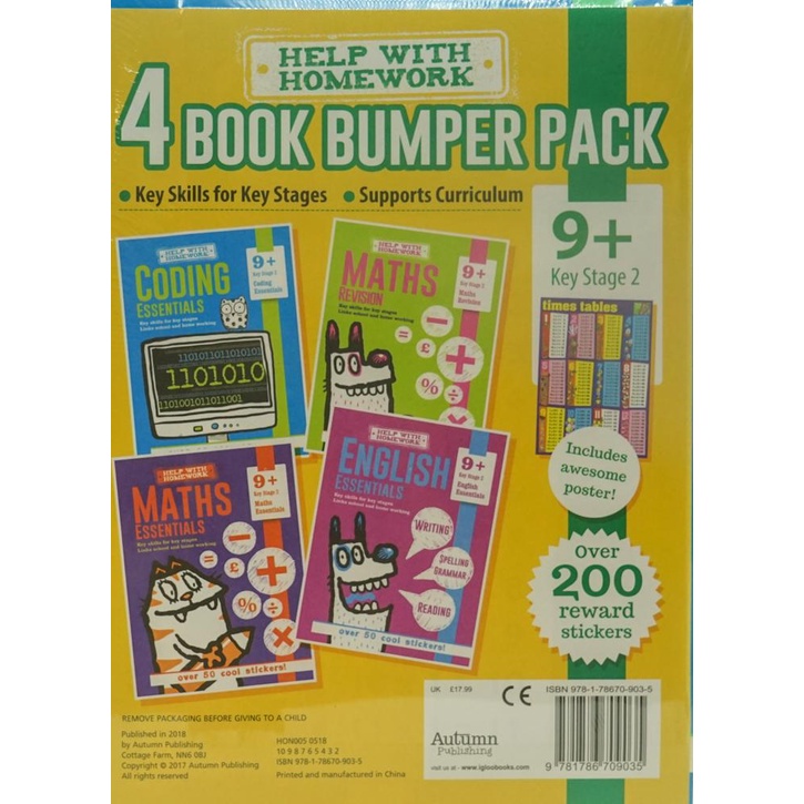 Bbw Help With Homework Book Bumper Pack Key Stage Isbn