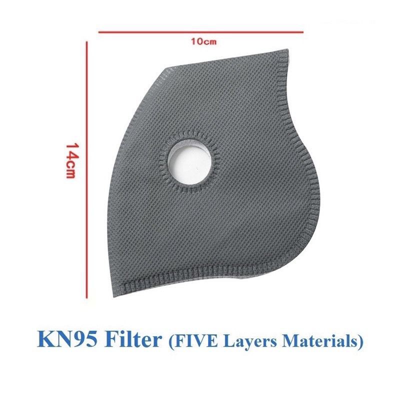 Kn Pm Washable Mask Activated Carbon Filter Anti Pollution Cycling